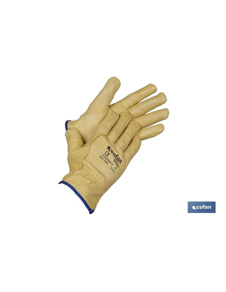 Blister de luva de couro extra de couro com shearling tamanho 10