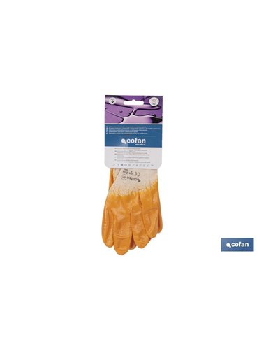 Blíster De Guante De Nitrilo Amarillo Talla 9