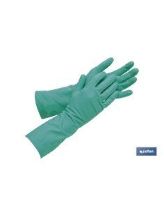 Guante De Nitrilo Verde Sin Soporte Talla 65 (S)