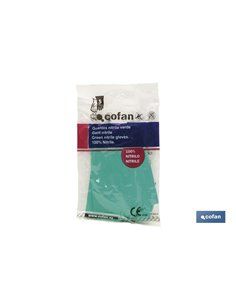 Guante De Nitrilo Verde Sin Soporte Talla 65 (S) 2