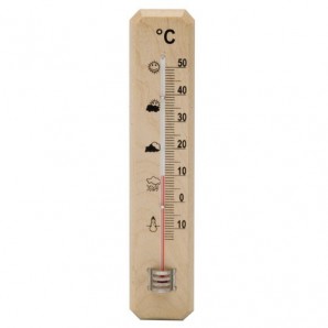 Termometro a Sciabola in Legno, 20 cm