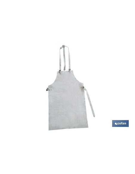 Avental de couro dividido 90x55 cm