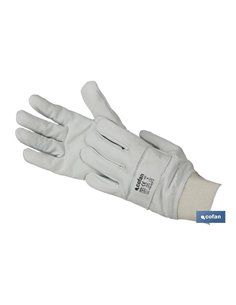 Guante Ajustable De Piel De Flor Vacuno Reforzado Talla 8