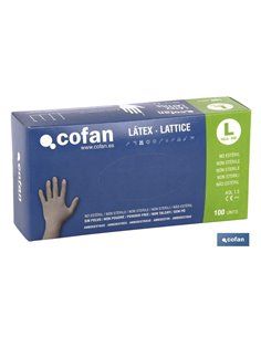 Caja 100 Uds. Guante Latex Sin Polvo T - M