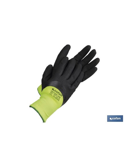 Guante Impregnado Nitrilo Espuma Protecc. Frio T-9