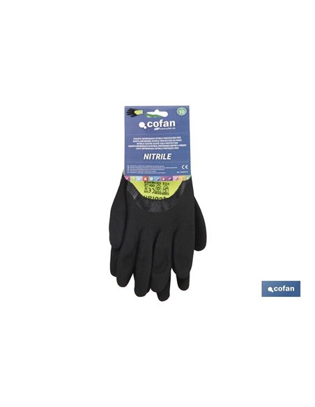 Guante Impregnado Nitrilo Espuma Protecc. Frio T-9