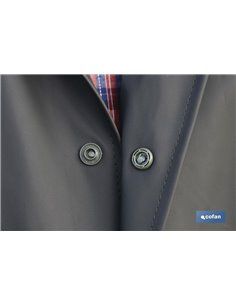 Abrigo Largo De Lluvia Verde Pu/Pvc Talla S 2