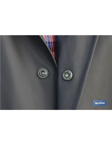 Abrigo Largo De Lluvia Verde Pu/Pvc Talla S