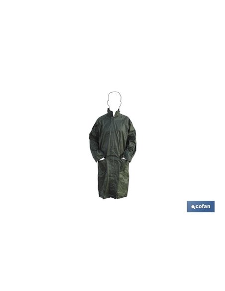 Abrigo De Lluvia Verde Poliester/Pvc Talla-M