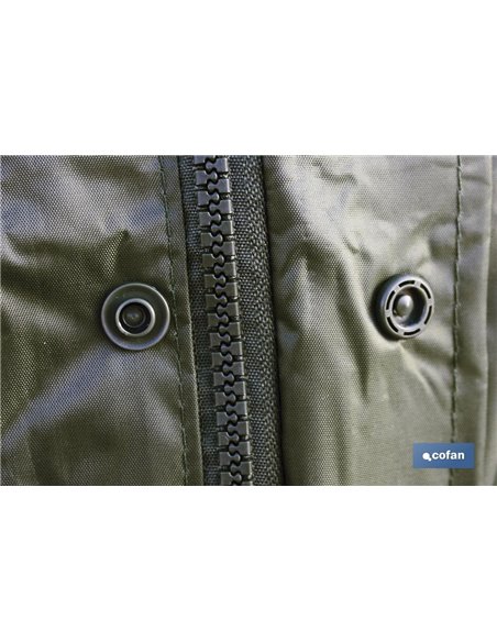 Abrigo De Lluvia Verde Poliester/Pvc Talla-S