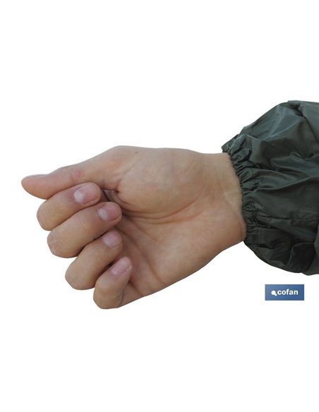 Abrigo De Lluvia Verde Poliester/Pvc Talla-S