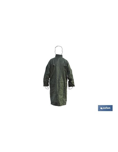 Abrigo De Lluvia Verde Poliester/Pvc Talla-Xxl