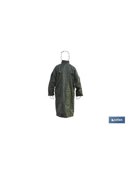 Abrigo De Lluvia Verde Poliester/Pvc Talla-Xxl