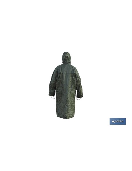 Abrigo De Lluvia Verde Poliester/Pvc Talla-Xxxl