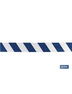 Cinta Balizamiento Azul/Blanca 80mm X 200mts 2