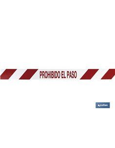 Cinta Balizamiento Prohibido El Paso  80mmx100mts 2