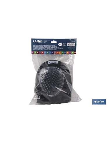Pack 2 Joelheiras em Gel Faixa Elástica com Velcro