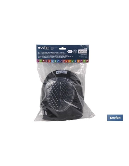 Pack 2 Joelheiras em Gel Faixa Elástica com Velcro