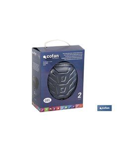 Pacote de 2 joelheiras de gel com faixa elástica dupla 2