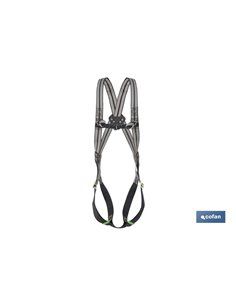Conjunto Arnês 2 P + Corda + 2 Mosquetões + Absorvente