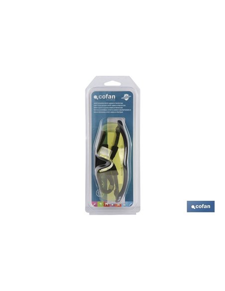 Gafas Seguridad Sport Ambar Uv Protection