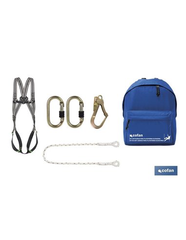 Kit de proteção contra quedas para plataforma elevatória
