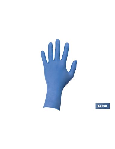 Caja 100uds. Guantes De Nitrilo Azul Clase Ctallaxl