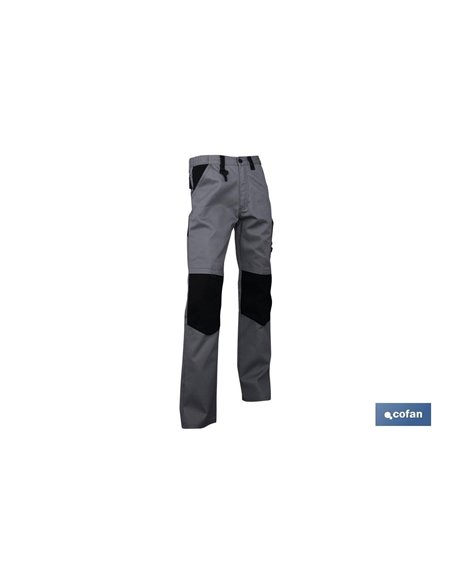 Calça de Trabalho Lenoir 280gms/M Cinza-Preto T-52