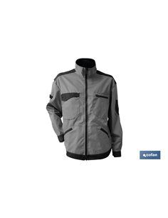 Jaqueta de trabalho Benz 280gms/M Cinza-Preto T-XS