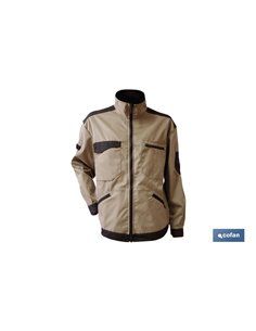 Chaqueta Trabajo Benz 280gms/M Beis-Negro T-L
