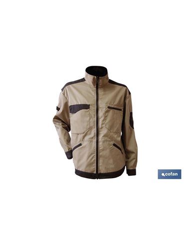 Chaqueta Trabajo Benz 280gms/M Beis-Negro T-L
