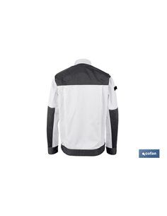 Chaqueta Trabajo Benz 280gms/M Blanco-Negro T-M