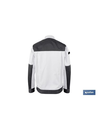 Chaqueta Trabajo Benz 280gms/M Blanco-Negro T-Xxl