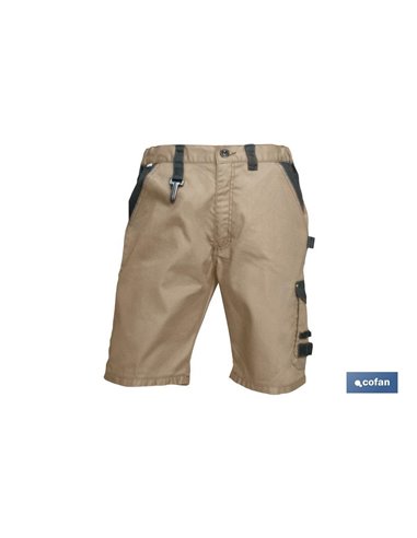 Bermudas De Trabajo Poulsen 280gms/M Gris-Negro T-48