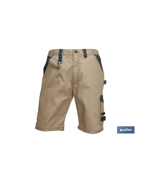 Bermudas De Trabajo Poulsen 280gms/M Gris-Negro T-48