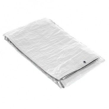 Lona Impermeable Blanca Con Ojetes Metálicos 3 x 4 Metros (Aproximadamente)