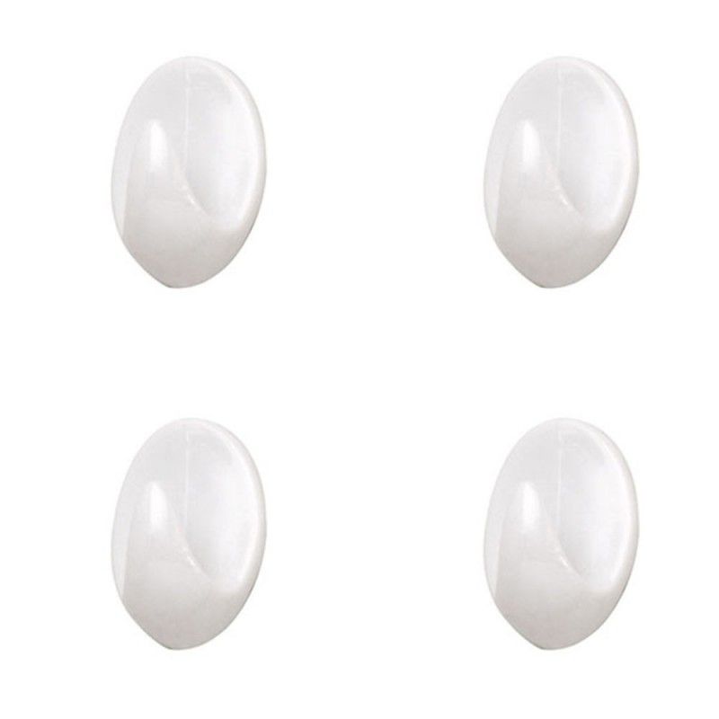 Colgador Oryx Blanco Pequeño (Blister 4 Unidades ) Adhesivo