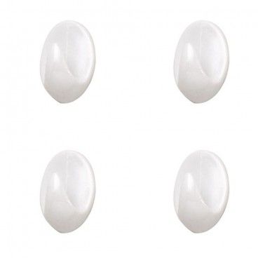Colgador Oryx Blanco Pequeño (Blister 4 Unidades ) Adhesivo