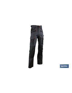 Pantalon Trabajo Multib. Carlson 300gms/M Gris-Negro T-58