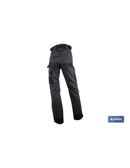 Pantalon Trabajo Multib. Carlson 300gms/M Gris-Negro T-58