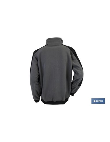 Chaqueta Polar Walker 370gms/M Gris-Negro Talla S