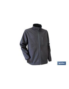 Chaqueta Soft Shell Negra Lister 340g/M Talla Xl