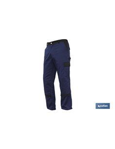 Pantalon Trabajo Flexible Jano Slim Fit Marino/Negro T-50