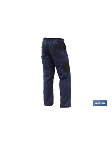 Pantalon Trabajo Flexible Jano Slim Fit Marino/Negro T-56