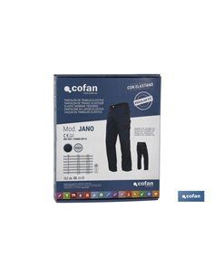 Pantalon Trabajo Flexible Jano Regular Fit Mar/Negro T-44 2