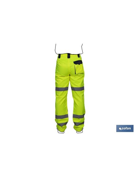 Pantalón De Alta Visibilidad Modelo Sirio Amarillo Y Azul Marino Talla Xxxl
