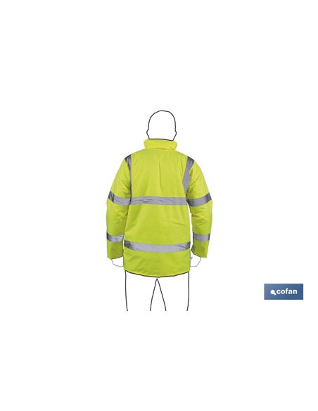 Parka De Alta Visibilidad Modelo Aldebarán Amarillo Talla M