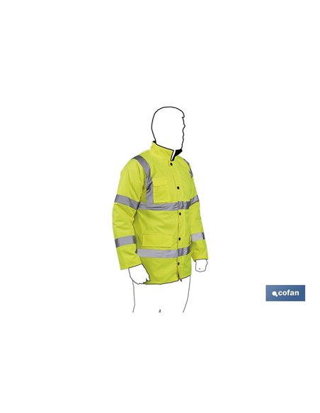 Parka De Alta Visibilidad Modelo Aldebarán Amarillo Talla S
