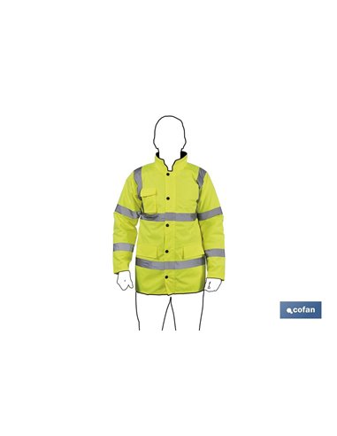 Parka De Alta Visibilidad Modelo Aldebarán Amarillo Talla Xl