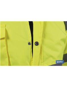 Parka De Alta Visibilidad Modelo Aldebarán Amarillo Talla Xl 2